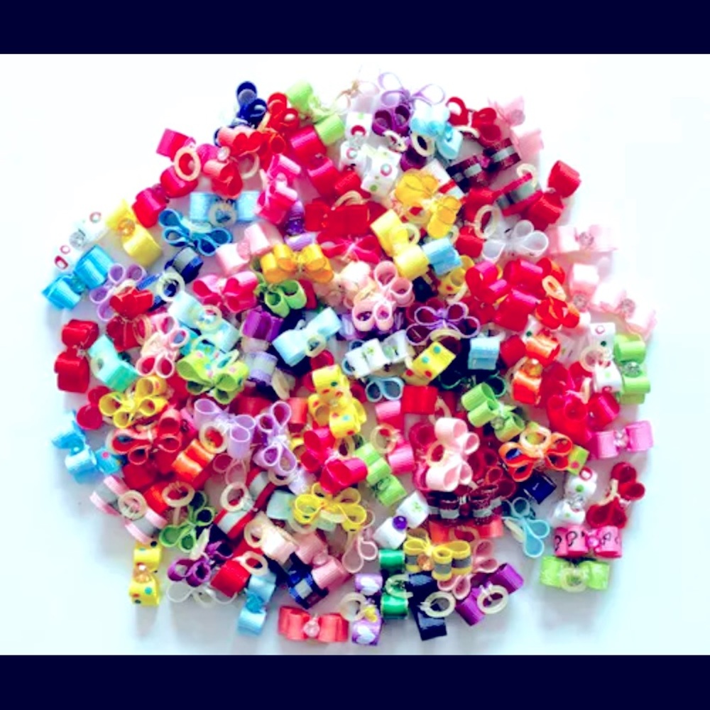Spring Fling/Easter Puppy/Dog Hair Bows 20 Pieces